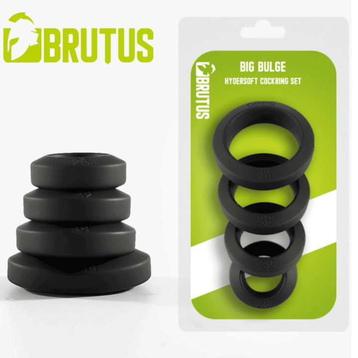 Zestaw BRUTUS Big Bulge - HyperSoft Silicone Cockring Set
