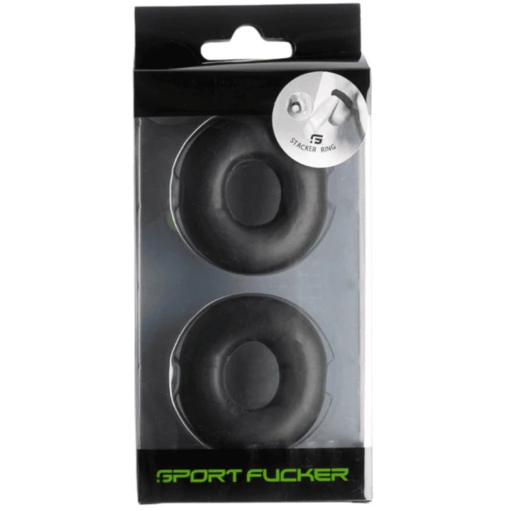Sport Fucker Stacker Rings 2-Pack Black