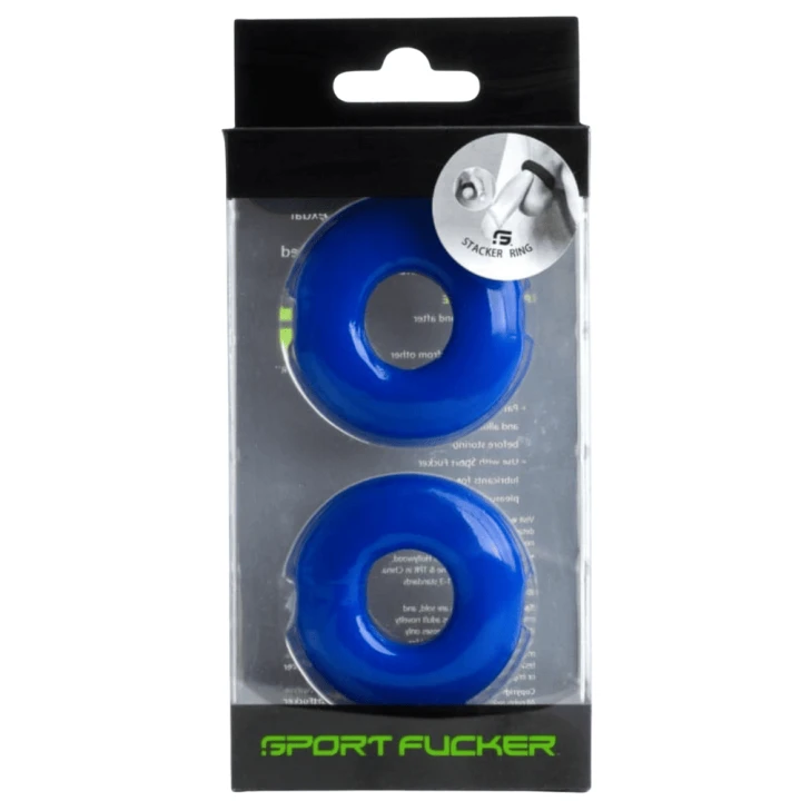 Sport FuckerStacker Rings 2-Pack Blue