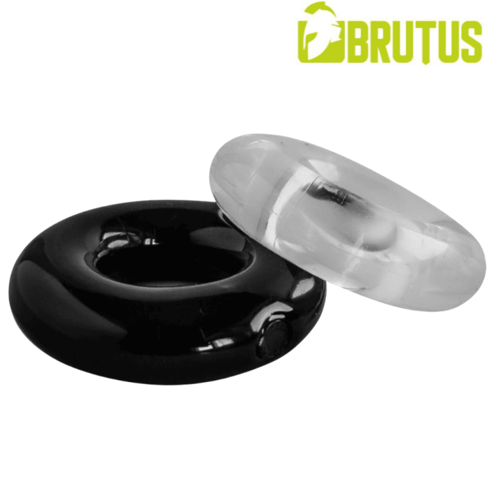 BRUTUS ELASTICO Stretchy Cockrings Black + Clear
