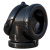 Pierścień na penisa i jądra Fantasy C-Ringz Rock Hard Cock Pipe - Black