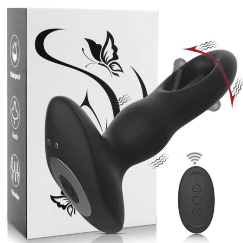 Slapslup Vibrating Prostate Stimulator 13 x 3.6cm Black
