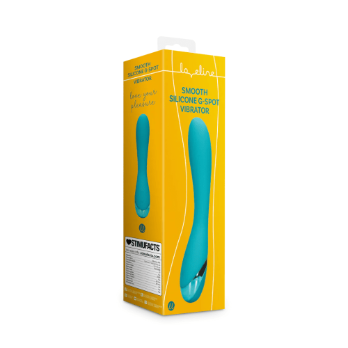 Wibrator punktu G Smooth Silicone G-Spot Vibrator - Teal Blue