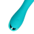 Wibrator punktu G Smooth Silicone G-Spot Vibrator - Teal Blue