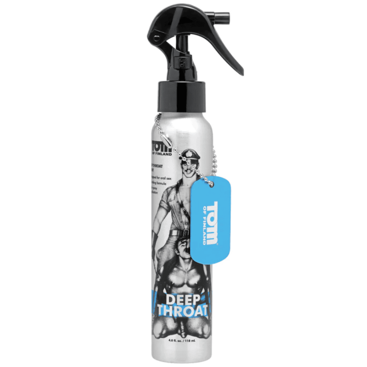 Znieczulający spray do seksu oralnego Tom of Finland Deep Throat Spray 118 ml Oral Spray - 4 fl oz / 118 ml