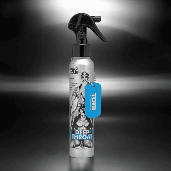 Znieczulający spray do seksu oralnego Tom of Finland Deep Throat Spray 118 ml Oral Spray - 4 fl oz / 118 ml
