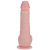 Vibrating and Rotating Straight Cock with Balls - 8 / 20,5 cm - Flesh