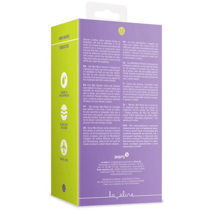 Loveline Mini Wand Vibrator - Night Magic