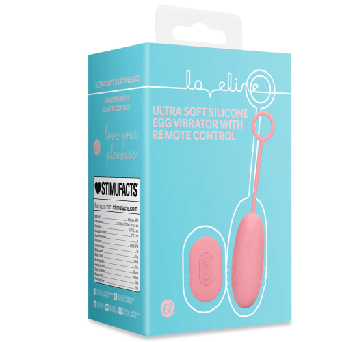 Ultra Soft Silicone Egg Vibrator with Remote Control - Pink Arabesque
