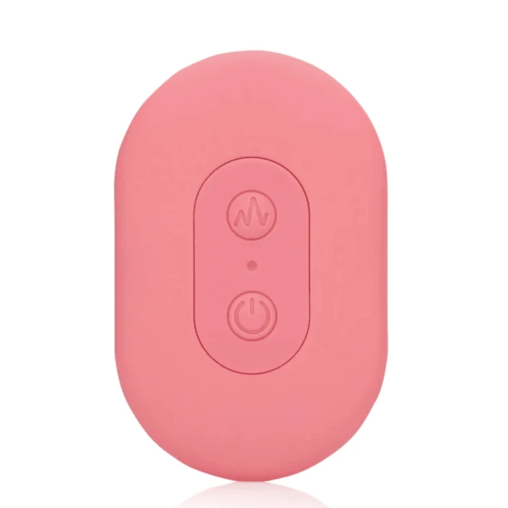 Ultra Soft Silicone Egg Vibrator with Remote Control - Pink Arabesque
