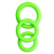 Cockring Set - Glow in the Dark - 3 Pieces