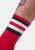 Barcode Berlin Half Fetish Socks Stripes Red-Black-White