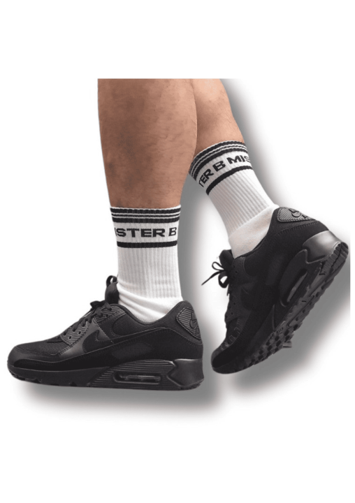 Mister B Cum Dump White Socks