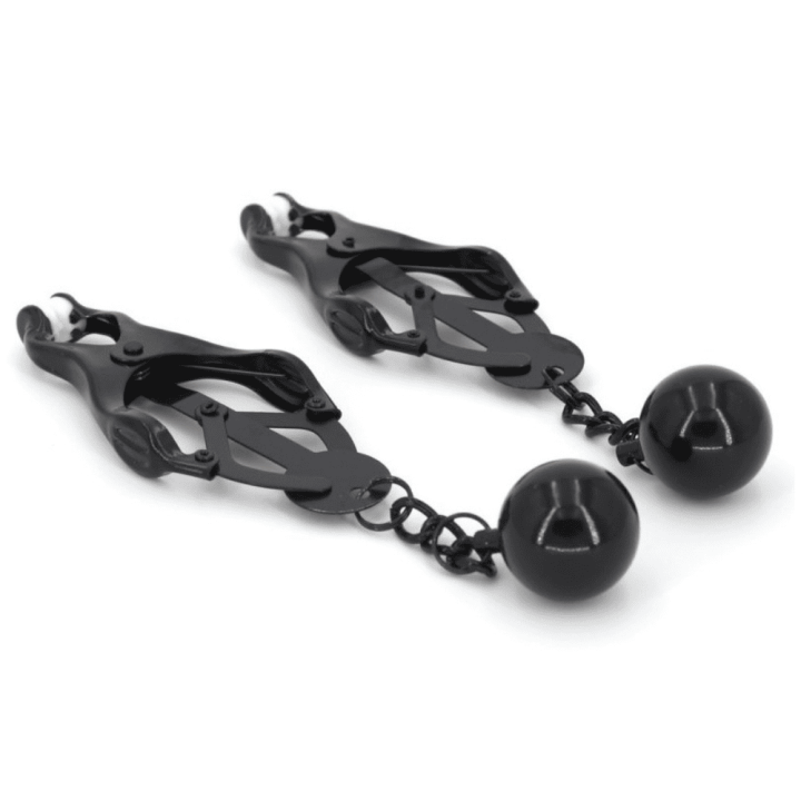 Klamerki na sutki Nipple clamps with Weightpleasure weight 58gr