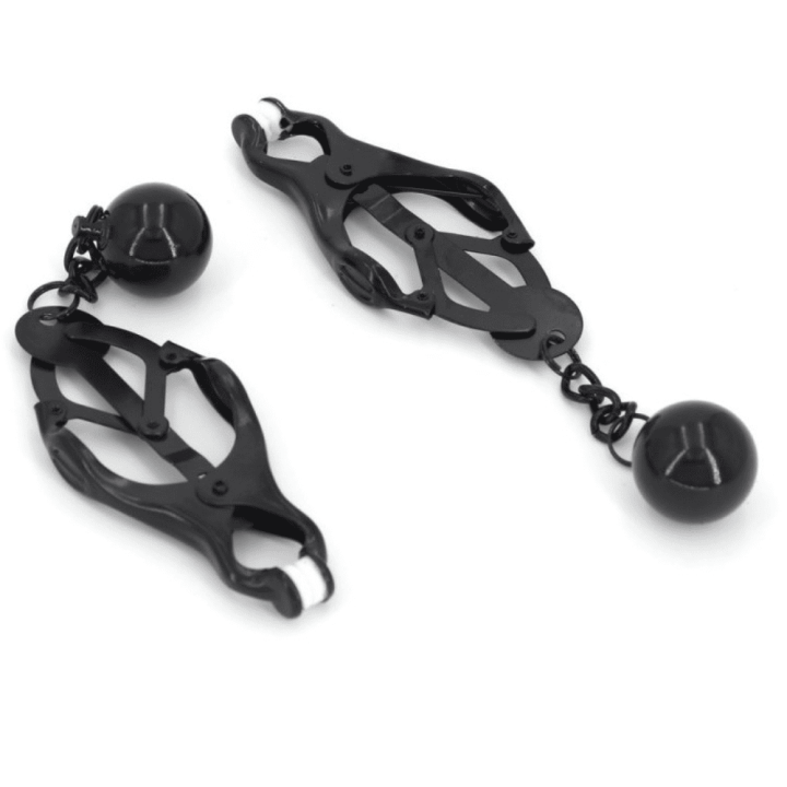 Klamerki na sutki Nipple clamps with Weightpleasure weight 58gr