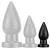 Plug Pinecock S 7 x 3.5cm Black