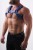 Leather Chest Harness Blue harness premium z naturalnej miękkiej skóry niebieski