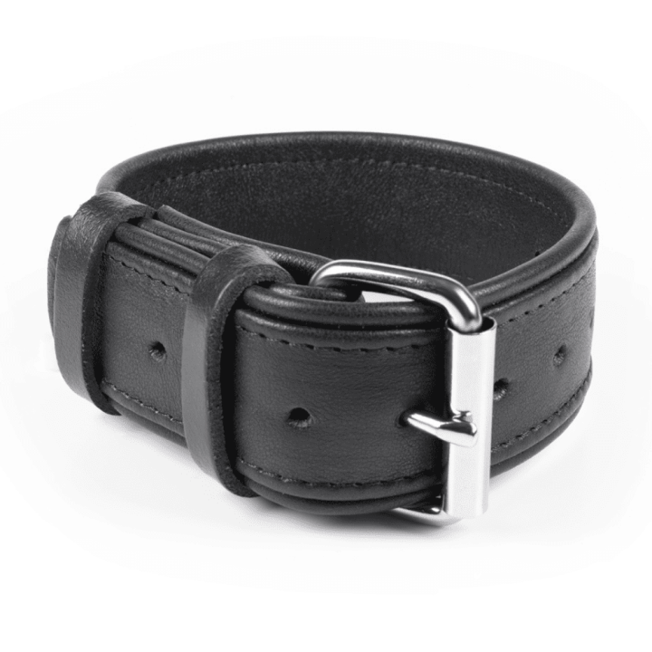 DR LEE Leather Wirstband black
