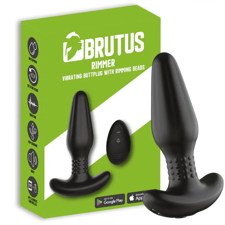 BRUTUS RIMMER Vibrating Buttplug w Rimming Beads | APP