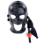 SM hood with gag and Subfull mask Black