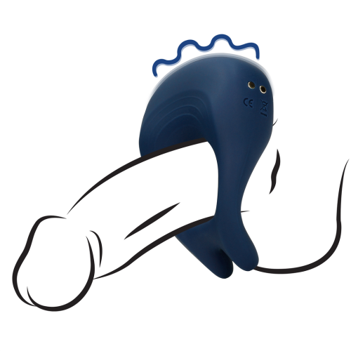 Pointed Vibrating Cock Ring - Baltic Blue.png