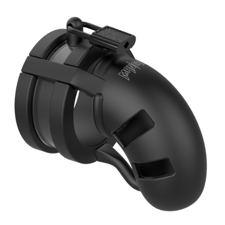 Klatka na penisa Model 18 Chastity Cock Cage with Ballsplitter - 3.5 : 9 cm.png