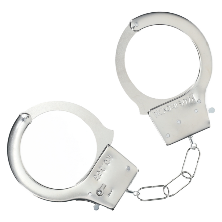 Metalowe kajdanki Classic Metal Handcuffs - Silver.png