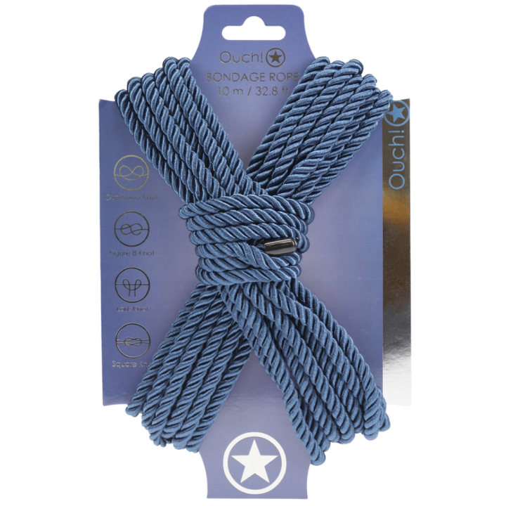 Lina do krępowania Polyester Bondage Rope - 32.8 ft : 10 m - Navy Blue.png