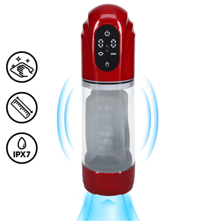 TechnoThrust - Automatic Waterproof Masturbator Pump - Metallic Red.png