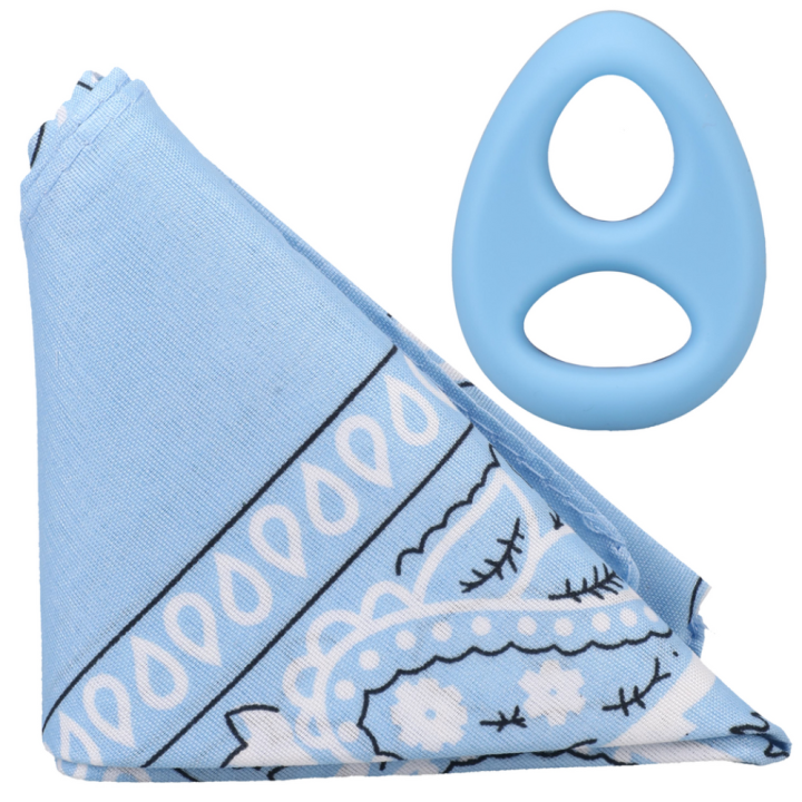 The Code - Silicone Cockring with Bandana - Light Blue.png