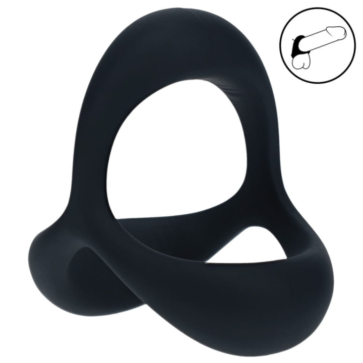 Tri O Ergo Silicone Cockring - Black.png