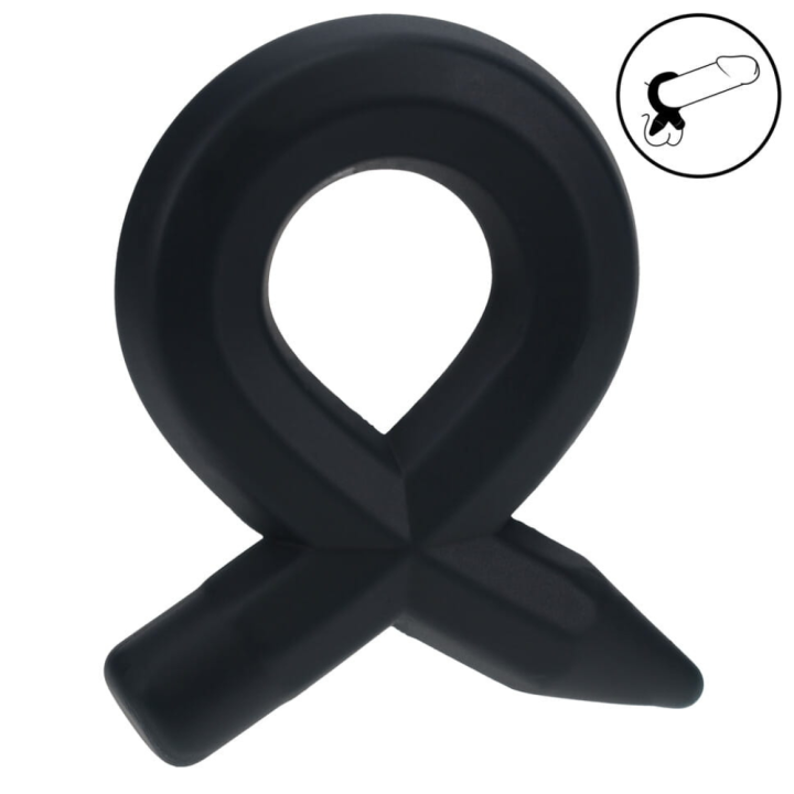Pencil Liquid Silicone Cockring - Black.png
