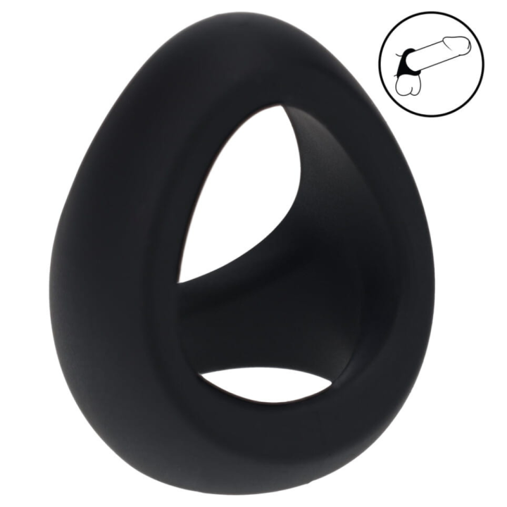Soft Tri O Silicone Cockring - Black.png