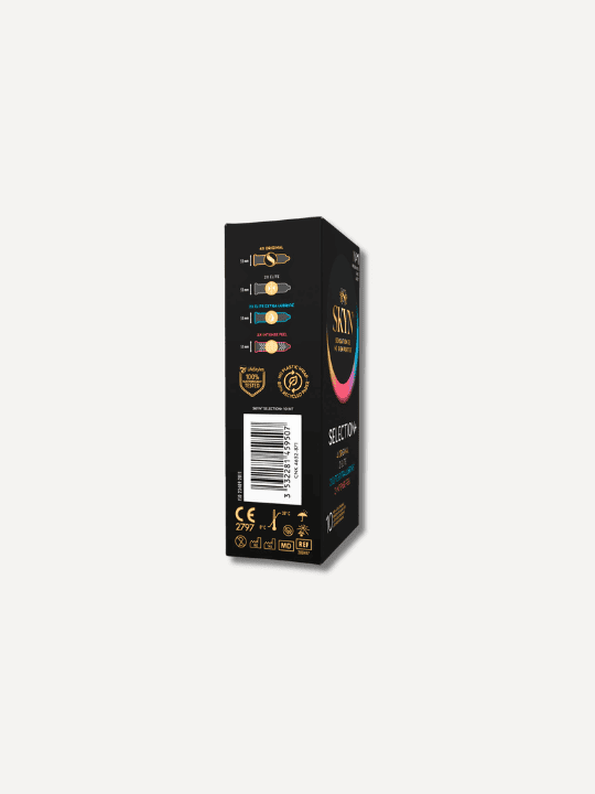 Skyn prezerwatywy bez lateksu Selection+ Latex-Free Condoms Pack 53mm x10