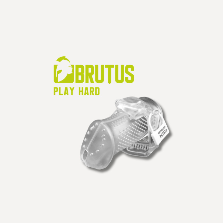 Klatka na Penisa BRUTUS Airmesh Chastity Cage - Clear
