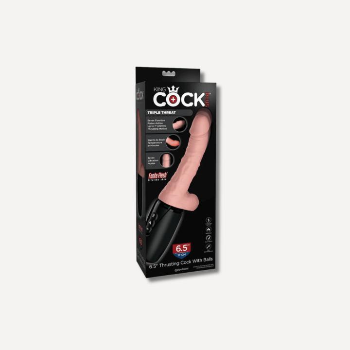 King Cock 6.5 Inch Thrusting Cock with Balls