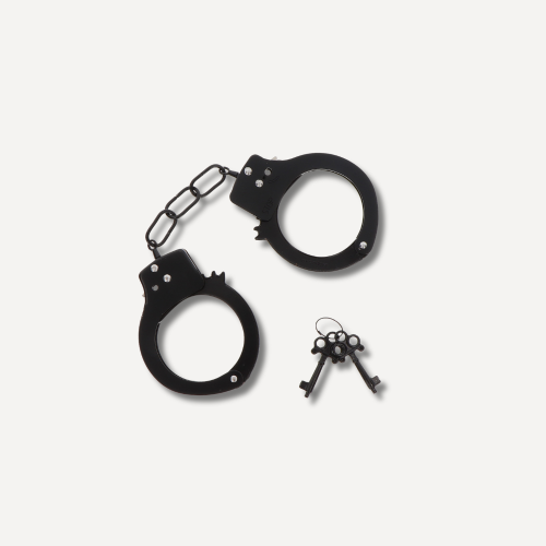 Kajdanki Metal Handcuffs Fun Cuffs Black