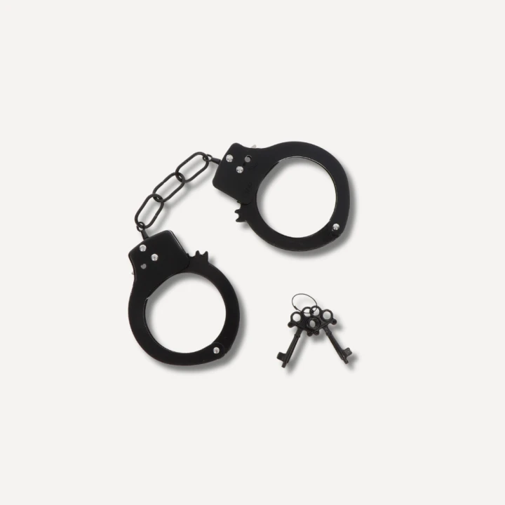 Kajdanki Metal Handcuffs Fun Cuffs Black