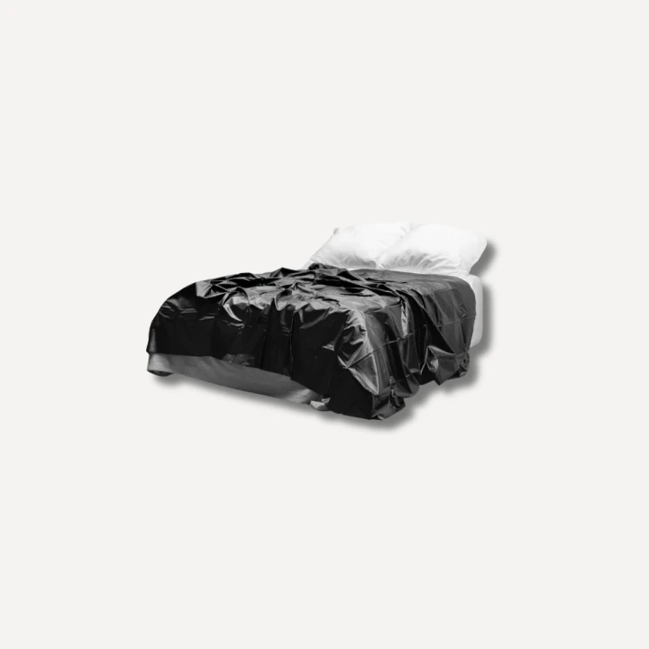 Winylowe Prześcieradło Vinyl Sheet - Black 200 x 230