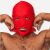 Mister B Lycra Masker Open Ogen En Mond - Rood