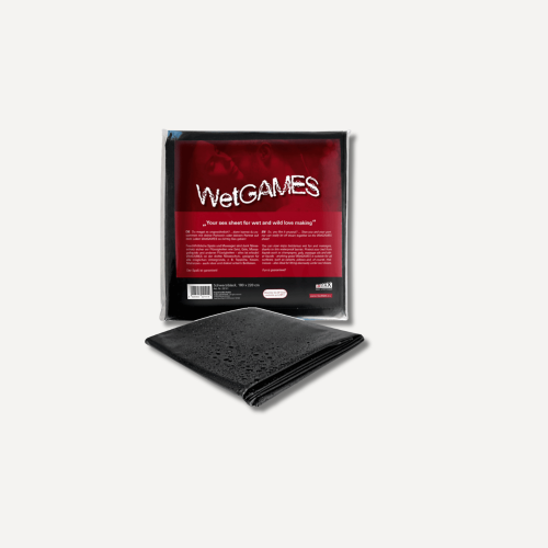 Winylowe Prześcieradło WetGAMES Sex-Sheet - Black 180×220 cm