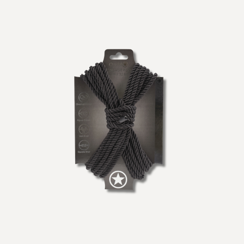 Lina do krępowania Polyester Bondage Rope - 32.8 ft / 10 m - Black