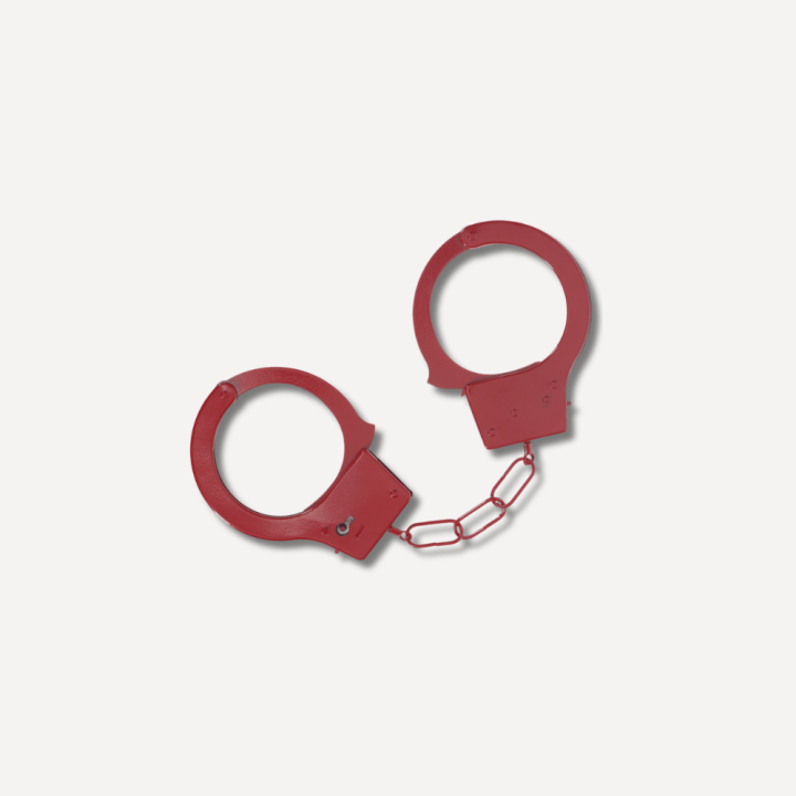 Metalowe kajdanki Classic Metal Handcuffs - Red