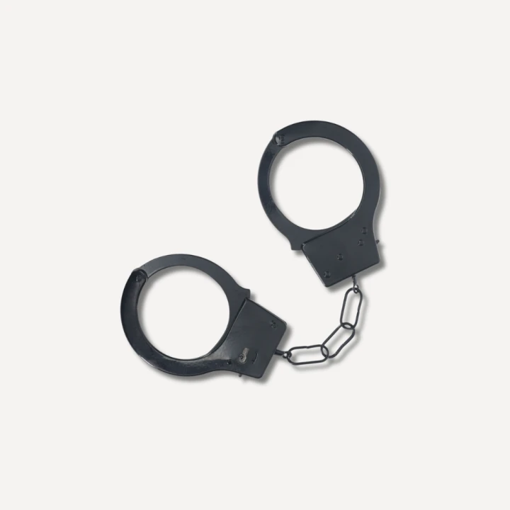 Metalowe kajdanki Classic Metal Handcuffs - Black