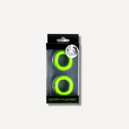 Sport Fucker Liquid Silicone Ready Rings 2-Pack Green