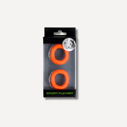 Sport Fucker Liquid Silicone Ready Rings 2-Pack Orange