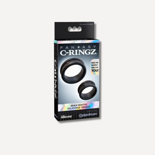 Fantasy C-RingFantasy C-Ringz Max-Width Silicone Rings - Black