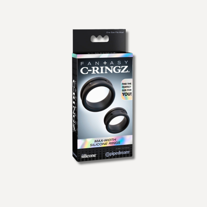Fantasy C-RingFantasy C-Ringz Max-Width Silicone Rings - Black