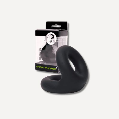 Sport Fucker Liquid Silicone Rugby Ring - Black