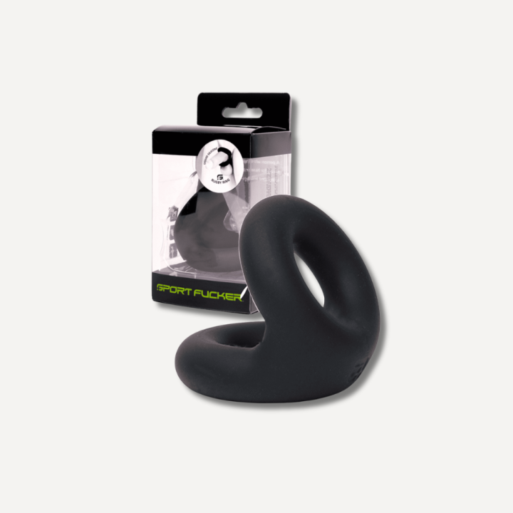 Sport Fucker Liquid Silicone Rugby Ring - Black